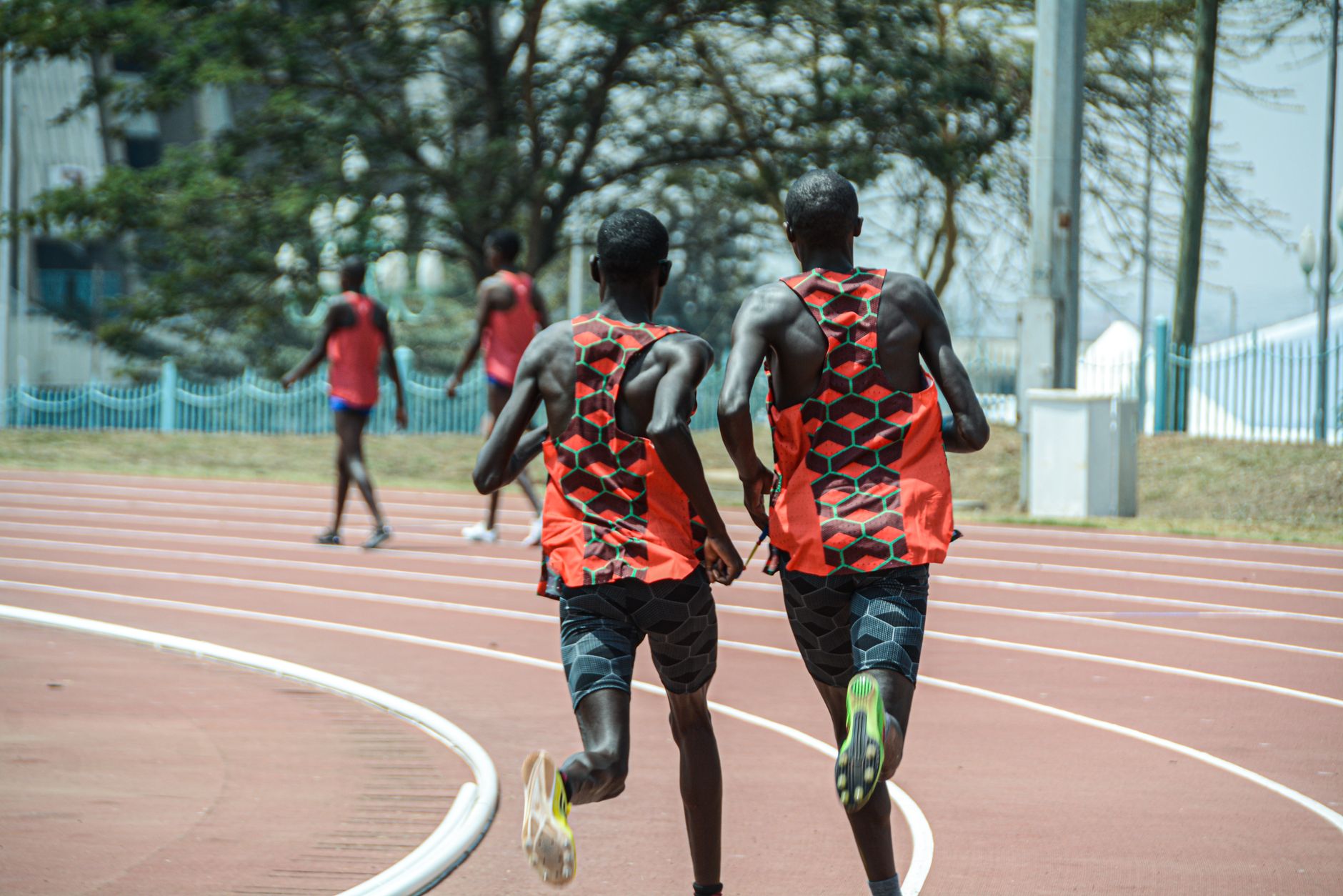 Athletics stadium and marathon run in Kenya